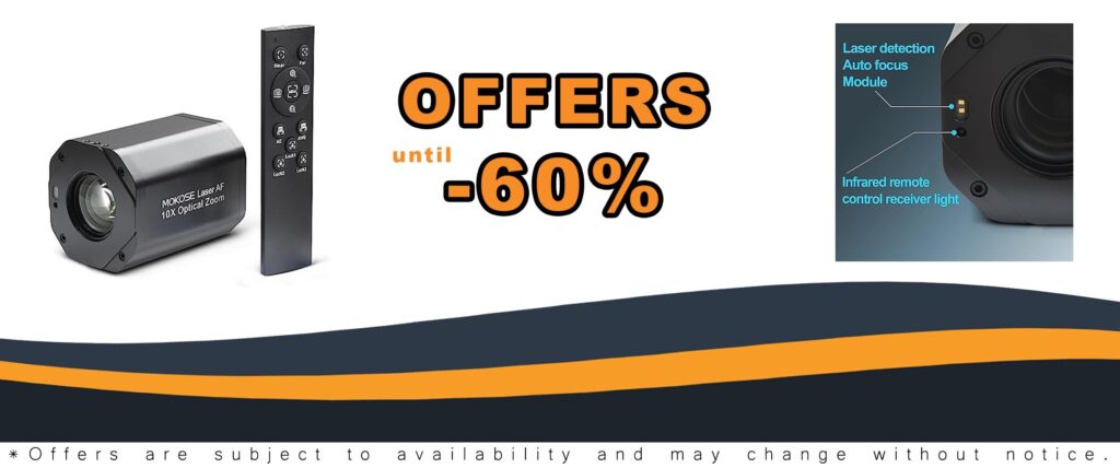 MOKOSE USB HDMI Video Camera with 10X Optical Zoom Full HD 1080p
