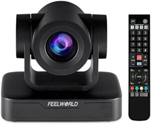 Here is the optimized SEO meta description:

"Upgrade your video conferencing with the Feelworld PTZ Camera, featuring 10X optical zoom and Full HD 1080P for crystal-clear visuals. Perfect for business meetings, live streaming, and education applications."