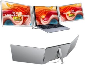 Here is the meta description:

"Transform your laptop experience with this ForHelp Triple Portable Monitor, featuring IPS FHD 1200P display, dual screen extender for Windows and Mac devices, perfect for multitasking. Get yours today!"
