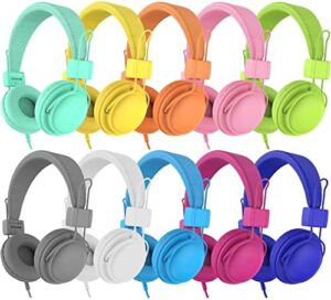 Discover high-quality AILIHEN Kids Headphones in bulk with microphone and limited volume control, perfect for classroom use.