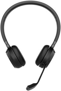 Experience crystal-clear voice calls and outstanding audio with the Jabra Evolve 65 TE Wireless Stereo Headset, featuring UC certification, passive noise cancelling, and a boom mic.