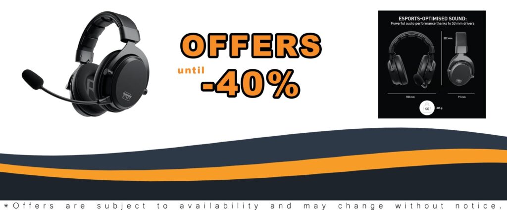 Cherry XTRFY H3 Wireless Gaming Headset - Esports Optimized Sound for Gaming and Streaming