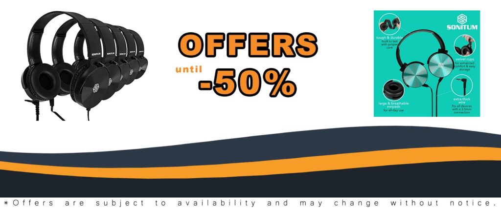 Student Headphones: Comfy On Ear Earphones for Library, School & Airplane