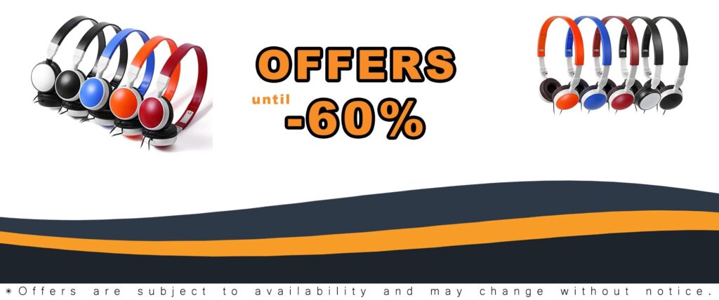 Bulk Kids Earbuds Keewonda 25 Pack Foldable Headsets for School Computer Labs