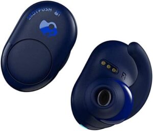 Experience the power of Skullcandy's Push S2BBW True Wireless IE Headphones in Indigo Blue, offering immersive sound and up to 10 hours of battery life. Get ready to elevate your audio game with these wireless wonders! (146 characters)