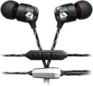 Experience premium sound with V-MODA's Zn in-Ear Audiophile Headphones, featuring a 3-button remote and microphone for seamless phone control.