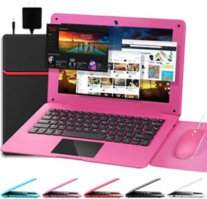 Get portable productivity with the G-Anica Laptop Computer's 10.1 inch Android 12.0, featuring WiFi, webcam, Bluetooth, and a bundle including bag, mouse, and pad perfect for kids and adults.