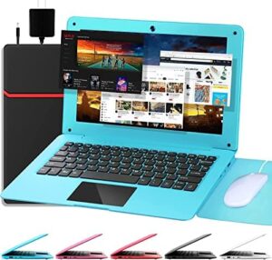 "Upgrade your computing experience with the G-Anica Laptop Computer featuring a 10.1 inch Quad Core processor, Android 12.0, and WiFi connectivity. Perfect for kids and adults, this mini laptop comes with a bag, mouse, and mouse pad included."