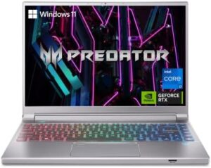 "Unlock intense gaming and creative performance with the Acer Predator Triton 14, featuring a powerful Intel i7 processor, NVIDIA GeForce RTX 4050 graphics, and fast SSD storage. Perfect for creators and gamers alike!"