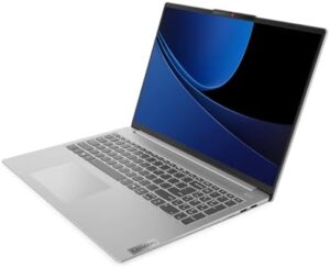 Upgraded productivity with the Lenovo IdeaPad Slim 5 laptop, featuring a 16" display, 1TB storage, and 16GB RAM, powered by Intel Core Ultra i7 processor. Perfect for cloud-based work and entertainment.