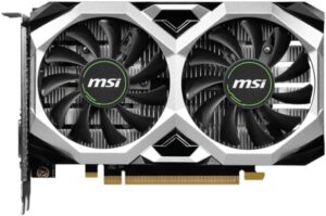 Unlock high-performance gaming with the MSI GeForce GTX 1650 D6 VENTUS XS OCV3 Graphics Card, featuring 4GB GDDR6 memory and 1620MHz boost clock. Perfect for intense gameplay.