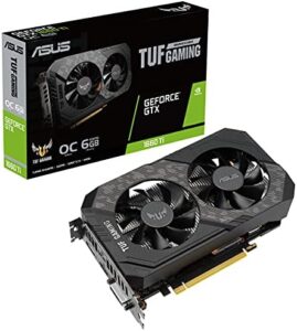 Upgrade your gaming setup with the ASUS TUF Gaming NVIDIA GeForce GTX 1660 Ti EVO OC Edition, featuring 6GB GDDR6 memory and Space-Grade Lubricant for improved performance.