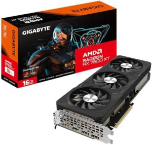 Upgrade your gaming experience with the Gigabyte Radeon RX 7600XT Gaming OC Graphics Card, featuring 16GB GDDR6 and multiple connectivity options - perfect for a seamless gaming setup, now available at an unbeatable price!