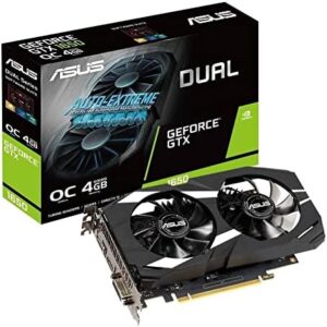 Boost your gaming experience with the ASUS GeForce GTX 1650 Overclocked graphics card, featuring 4GB GDDR6 memory and dual-fan design for reliable performance. Save big on this VR-ready powerhouse!