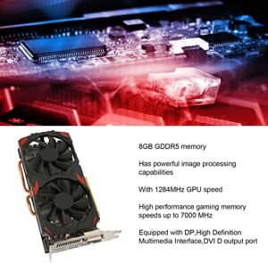 Boost your gaming experience with SUNGOOYUE RX 580 Graphics Card, featuring 8GB GDDR5, 256bit memory and 2 cooling fans for smooth performance. Perfect for 3D CAD, CAM, video and picture editing, or gaming.
