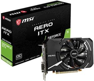 "Upgrade your gaming experience with the MSI GeForce GTX 1660 Super AERO ITX OC 6GB Video Card, featuring 6GB GDDR6 memory and a boost clock of 1845MHz for smooth gameplay. Plus, enjoy significant discounts on this popular model."