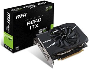 Upgrade your gaming experience with the MSI GeForce GTX 1070 Aero ITX 8G OC DirectX 12 Graphics Card, featuring 8GB GDDR5 memory and 256-bit bus for smooth performance. Save big on this powerful graphics card!