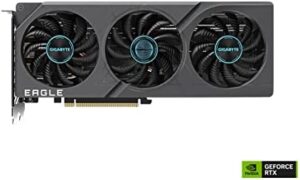 Elevate your gaming experience with the Gigabyte GV-N406TEAGLE-8GD GeForce RTX 4060 Ti Eagle 8G Graphics Card, featuring 3X WINDFORCE Fans and 8GB GDDR6 memory.
