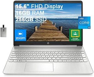 Upgrade your mobile experience with the 2022 HP 15.6" FHD Laptop featuring an 11th Gen Intel Core i5 processor, 16GB RAM, and 256GB SSD storage, perfect for gaming and daily tasks.