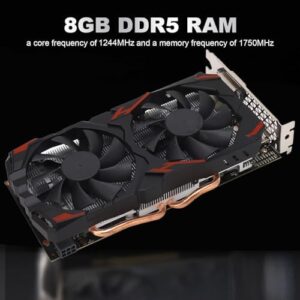 Unlock 4K gaming at 60Hz with the VBESTLIFE RX 580 Graphics Card, featuring 256-bit 8GB GDDR5 memory and dual fans for reliable performance.