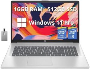Here is the output:

"Upgrade your laptop experience with this HP 17.3'' Full HD laptop featuring Intel Core i3, 16GB RAM, and 512GB SSD, plus a numeric keypad and 720p webcam for efficient work and entertainment."