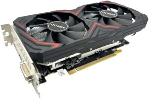 Boost your gaming experience with the QTHREE Radeon RX 580 Graphics Card, featuring 8GB GDDR5 memory, 256-bit bus and dual fan cooling. Perfect for PC gaming, office use and more.