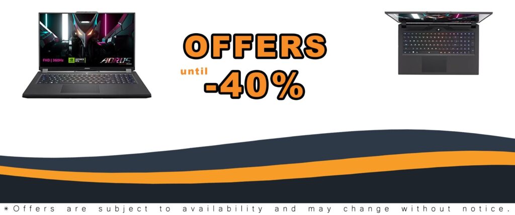 GIGABYTE AORUS 7 Laptop with NVIDIA GeForce RTX 4060 and Intel Core i5-12500H