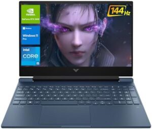 "Unlock intense gaming experiences with the HP Victus 15.6 laptop, featuring a powerful Intel Core i5 processor, NVIDIA GeForce RTX 3050 graphics and up to 1TB SSD storage."