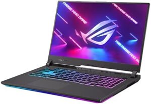 "Experience lightning-fast gaming with the ASUS ROG Strix G17 laptop, featuring a 144Hz IPS display, NVIDIA GeForce RTX 3050 Ti graphics and AMD Ryzen 7 processor. Perfect for gamers, this device also includes 16GB RAM and a 512GB SSD."