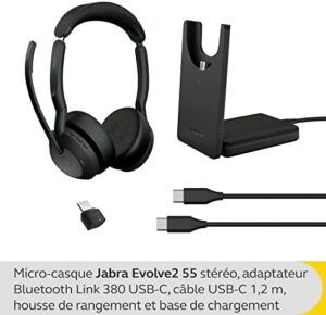 Experience crystal-clear calls and immersive music with the Jabra Evolve2 55 Wireless Stereo Headset. Active noise cancelling, USB-C booster, and boom mic for hands-free conversations. Perfect for teams and remote work.