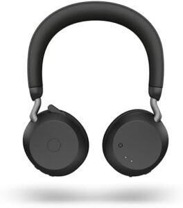 Stay productive with Jabra Evolve2 75 wireless headphones, featuring active noise cancelling and clear work calls. Enjoy 36 hours of music time with this USB A booster certified headset.