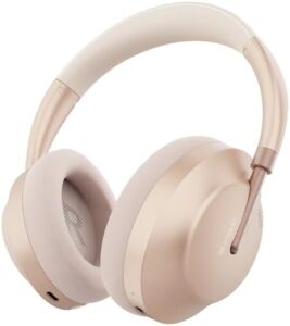 Experience immersive sound with Unbktom Wireless Bluetooth Headphones, featuring active noise cancellation and over-ear design. Perfect for music lovers, ideal for phone or laptop use, and now in stunning rose gold color (140 characters)