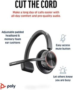 Discover the Poly Voyager 4310 UC Wireless Bluetooth Headset with noise-canceling boom mic, perfect for PC/Mac/Mobile use. Enjoy enhanced conversations with Teams, Zoom and more. Get exclusive discounts on this Amazon bestseller.