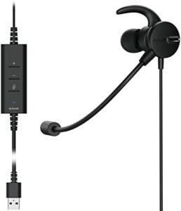 Here is the optimized SEO meta description:

"Immerse yourself in crystal-clear calls with Elecom's HS-EP100UNCBK headset featuring dual microphones, noise reduction and mute functions. Enjoy crisp sound on your USB-connected earphones."