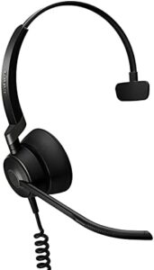Stay productive with the Jabra Engage 50 On-Ear Mono Headset, featuring passive noise cancellation and comfortable design. Perfect for hands-free calls and focused work sessions, this headset offers reliable audio quality and durable construction.
