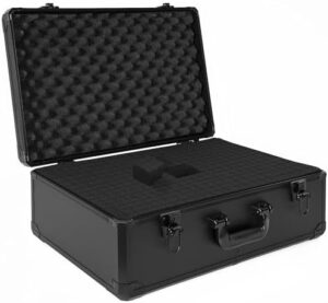 Protect your valuable camera, laptop or other devices in this rugged ITHWIU Protective Hard Case with shockproof and water-resistant design. Customize the fit with DIY foam inserts for perfect protection.