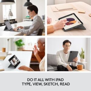 Experience typing on a full-size keyboard with the Logitech Combo Touch iPad Pro 11-inch keyboard case. Perfect for work or play, this detachable backlit keyboard and click-anywhere trackpad lets you stay productive anywhere.