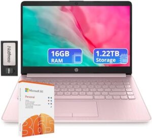 Here is the generated SEO meta description:

"Upgrade your productivity with this HP Flagship laptop, featuring 16GB RAM, 1.22TB storage and Intel 4-core processor. Perfect for working on-the-go with Windows 11 and Office 365 included."