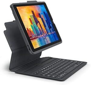 Discover the Zagg Pro Keys Touch Keyboard Case for your 10.2-inch iPad, featuring a precise touch keyboard and sleek design. Perfect for productivity and creativity on-the-go.