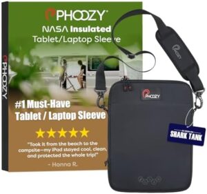 Prolong your tablet's battery life with the PHOOZY Thermal Case. Cosmic Black protection for iPad, Air, Pro & other 11" tablets from overheating, drops & water.