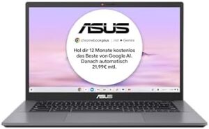 Here is the meta description:

"Upgrade your productivity with the ASUS Chromebook Plus CX34, featuring a 14-inch Full HD display, Intel Core i3 processor, and 8GB RAM. Perfect for work or study."