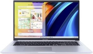 Get the perfect blend of power and portability with the ASUS Vivobook 17 (F1704), featuring a 1920x1080 FHD display, i7 processor, 16GB RAM, 512GB storage, and a sleek Cool Silver design.