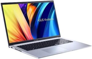 Get the perfect blend of power and portability with the ASUS Vivobook 17 (F1704), featuring a 1920x1080 FHD display, i7 processor, 16GB RAM, 512GB storage, and a sleek Cool Silver design.