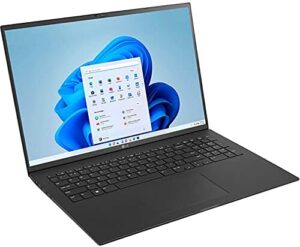 Optimize your workstyle with the LG gram (2022) 17Z90Q laptop, featuring a lightweight design, vibrant IPS display, and powerful Intel i7 processor.