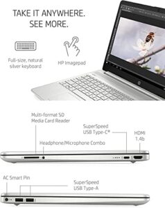 Upgrade your laptop game with the HP 15.6" Laptop, featuring Intel Core i5-1135G7 processor, Intel Iris Xe Graphics and FHD Anti-Glare Display. Perfect for online meetings and daily tasks.