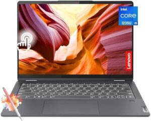 Discover the Lenovo Flex 5i 14" FHD touchscreen 2-in-1 laptop with Intel Core i5, 8GB memory and 512GB SSD. Enjoy Thunderbolt 4 connectivity, fingerprint reader and Windows 11. Perfect for work or play!