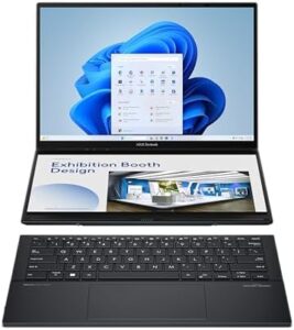 Here is the meta description:

"Upgrade your mobile experience with Asus Zenbook Duo EVO laptop featuring Intel Arc Graphics and Intel Core i9 processor, 1TB SSD, and 32GB Windows 11 Home. Perfect for creatives on-the-go."