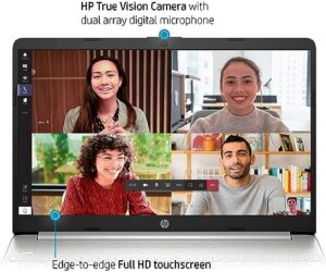 Boost your productivity with the HP 15 15.6" Touchscreen FHD Business Laptop featuring 12th Gen Intel i7-1255U, 32GB RAM, and 1TB SSD storage for seamless multitasking.