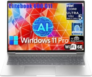 Unlock productivity with the HP Elitebook 660 G11 Business Laptop. Features 16" FHD+ display, 12-Core Intel Ultra 5 125U processor, 32GB DDR5 RAM and 1TB PCIe SSD. Perfect for business use, enjoy WiFi 6E connectivity and backlit keyboard.