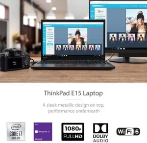 "Upgrade your business with the Lenovo ThinkPad E15 laptop, featuring a 15.6' FHD IPS display, Intel Core i7 processor, and ample storage for smooth performance. Perfect for remote meetings with Zoom, this device also includes 32GB RAM and Windows 10 Pro."